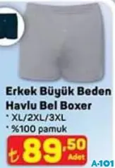 ERKEK BÜYÜK BEDEN HAVLU BEL BOXER fiyat ve kampanya bilgisi